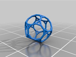 dodecaedro truncado 3d impressão 3d print model - Mito3D