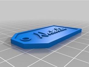 natalie gifttag parametric Geschenk-tags, benutzerdefinierte remix Zeichen logos angepasst 3d print model - Mito3D