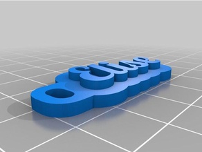 elise trousseau de clés porte-clés personnalisé 3d print model - Mito3D