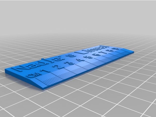 nadjas lineal de la oficina personalizado 3D print model - Mito3D