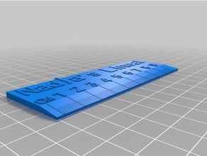 nadjas lineal de la oficina personalizado 3d print model - Mito3D