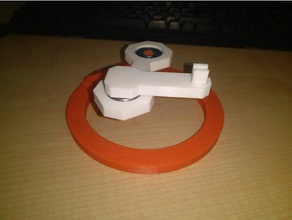 mouse bungee v2 computer cable holder 3d print model - Mito3D