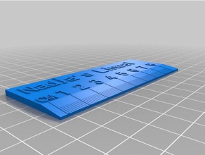 nadjas linéaires de 8 cm bureau personnalisé 3d print model - Mito3D