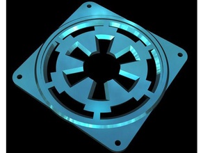 Galaktik İmparatorluğu 120mm fan grill bilgisayar 3d print model - Mito3D
