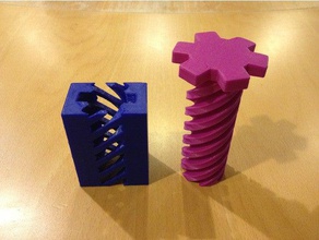 Schraube holey-box - Spielzeug Spiele fidget zappeln Spaß Kind Kinder openscad puzzle yonof 3d print model - Mito3D