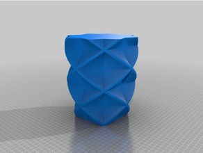meine angepasste abgerundete quadratische vase, Tasse, Armband-generator Dekor 3d print model - Mito3D
