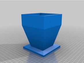 viver um vaso de planta 125x100x100 mm 3d impressão flores batata potes supportless 3d print model - Mito3D