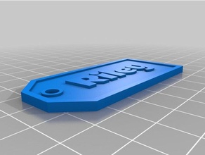 il mio personalizzato parametrico etichette per i regali di riley segni loghi 3d print model - Mito3D