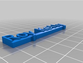 roy işaretler logoları özelleştirilmiş 3d print model - Mito3D