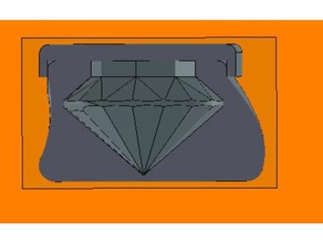 diamond heart box jewelry 3d print model - Mito3D