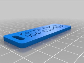 keith phone tag organization customized 3d print model - Mito3D
