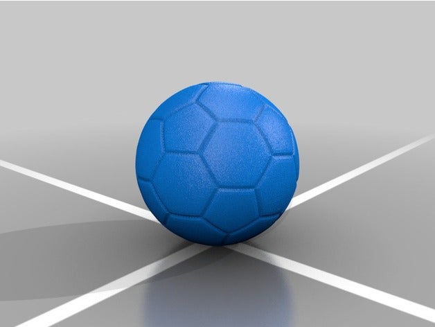 bola de futebol esporte ao ar livre 3D print model - Mito3D