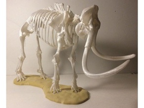 mammut scheletro animali elefante mastodon 3d print model - Mito3D