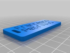 etiqueta de francesco organización personalizado 3d print model - Mito3D