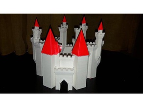 grand castle ver 1 buildings structures customized tower 3d print model - Mito3D
