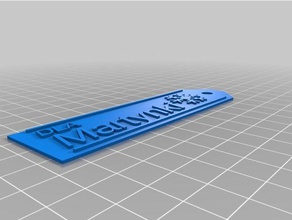 m2 signs logos customized 3d print model - Mito3D