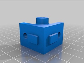 corner bracket mounting hole 2020 gap 6mm extrusion 3d printer parts 3d print model - Mito3D