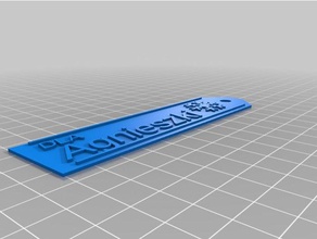 aga i segni loghi personalizzato 3d print model - Mito3D