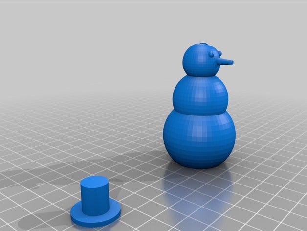 muñeco de nieve criaturas 3D print model - Mito3D