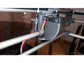 bico de resfriamento filamentos contínuos suporte 3d a impressora extrusoras Impressora peças ventilador arrefecimento 3d print model - Mito3D