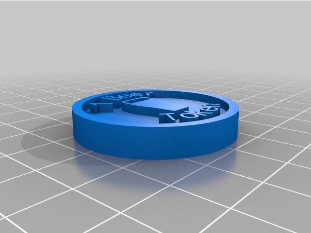 lukes cerveza token las monedas insignias personalizado 3D print model - Mito3D