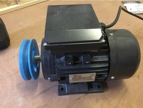 v-belt pulley etec induction motor diy 3d print model - Mito3D