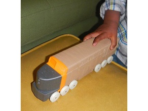 moderno tren de diesel vehículos sketchup juguete 3d print model - Mito3D