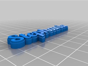 steph Schlüsselanhänger angepasst 3d print model - Mito3D