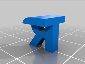 my customized two letter sculpture tr sculptures 3d print model - Mito3D