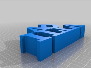 padilla customized variable word sculpture sculptures 3d print model - Mito3D