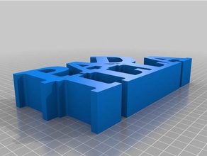 padilla customized variable word sculpture sculptures 3d print model - Mito3D