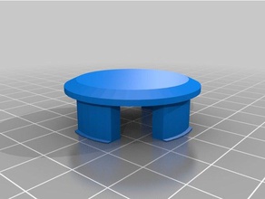 trípode tapón del orificio de reemplazo partes personalizado 3d print model - Mito3D