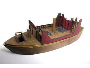 openforge pirate ship deck toy game accessories dnd dungeon miniatures openforge2 pathfinder rpg tabletop terrain 3d print model - Mito3D