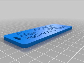 il mio personalizzato customizer versione bagagli etichetta organizzazione 3d print model - Mito3D