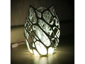 hücresel lamba koni difüzör bölme açtı dekor 3d print model - Mito3D