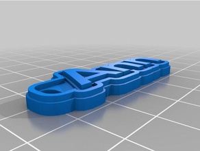 ann Schlüsselanhänger angepasst 3d print model - Mito3D