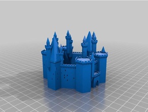 eileens grand christmas castle buildings structures customized 3d print model - Mito3D