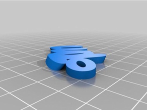 my customized iamburnys v2text -tom keyfob keychains 3d print model - Mito3D