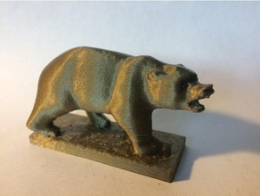 grizzly bear statue Universität Kalifornien, berkeley durchsucht Replikate uc 3d print model - Mito3D