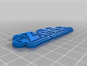 zelda name keychains customized 3d print model - Mito3D