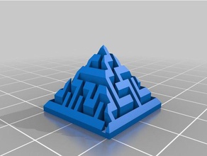 my customized maze pyramid generator easy style toys games 3d print model - Mito3D