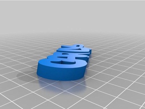 carly keychain organization customized 3d print model - Mito3D