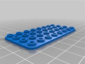 4 6 base lego-compatible brick construction toys customized 3d print model - Mito3D