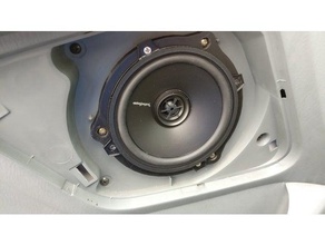 honda speaker adapter 5 14 3-hole 4-hole automotive 3d print model - Mito3D