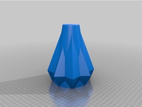 quadratische vase Haushalt flower 3d print model - Mito3D
