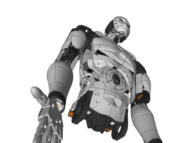 3d inmoov v1 sketchup Robotik 3D print model - Mito3D