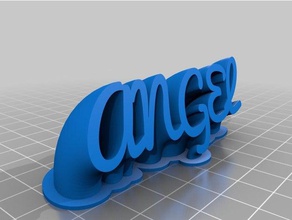 my customized sweeping name 3 office 3d print model - Mito3D