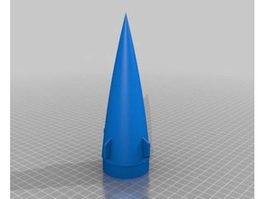 ajaxnose cone 5052mm replacement parts estes rockets model rocket rocketry 3d print model - Mito3D