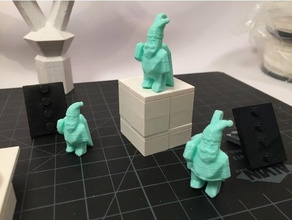 santa low-poly figurina persone di natale ornamento ornamenti vacanza vacanze decorazione makerbotornaments claus cappello babbo albero 3d print model - Mito3D