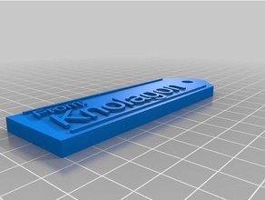 meine maßgeschneiderte Geschenk-tag knolagon Zeichen logos 3d print model - Mito3D